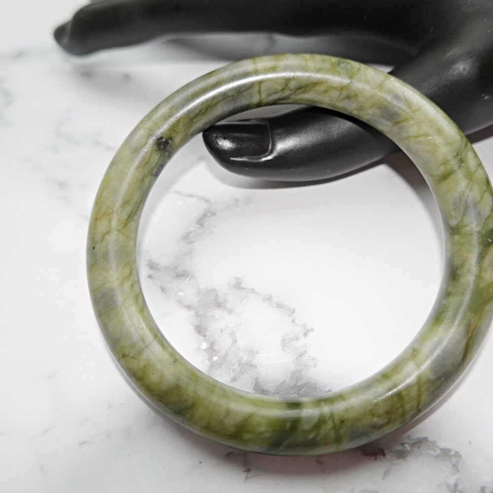 Chinese Green Jade Bangle